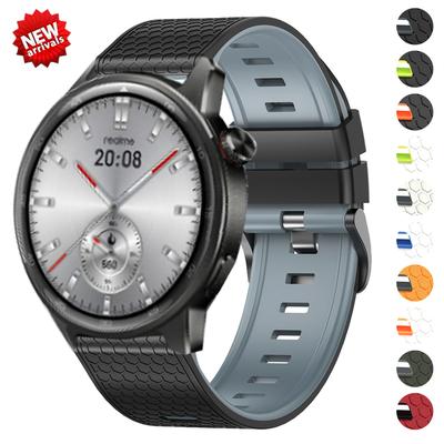 22mm Silicone Wrist Band For Realme Watch S2/Watch 3 2 S Pro Soft Strap For Xiaomi Watch Color 2 S1 S2 S3 S4 Sport Belt Bracelet