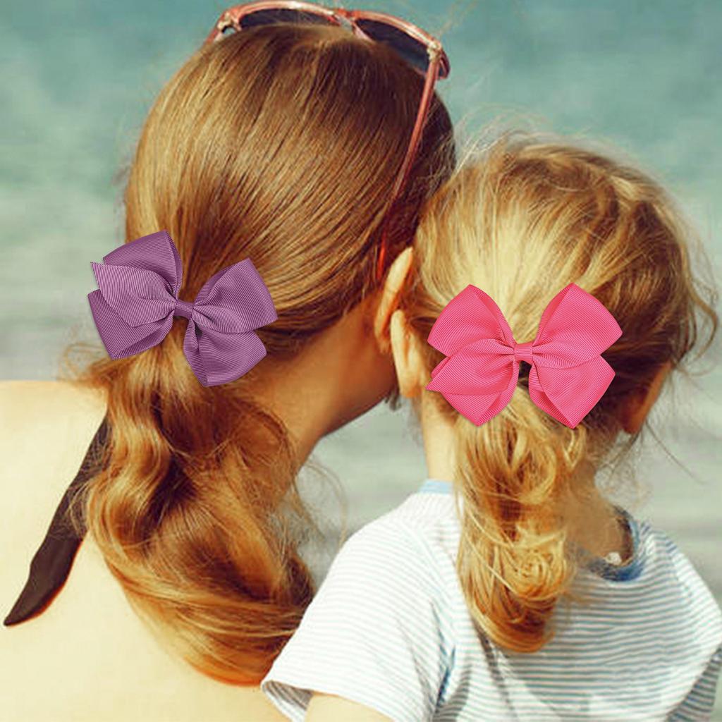 5 buc Arcuri de Păr Drăguțe din Panglică Grosgrain cu Clipsuri pentru Fete Clipsuri de Păr Drăguțe 30 Culori Arcuri de Păr Ac de Păr Clipsuri Accesorii de Păr pentru Copii