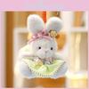 Skirt Bow White Rabbit Plush Toy Pendant Animal Keychain Bag Decoration Gift