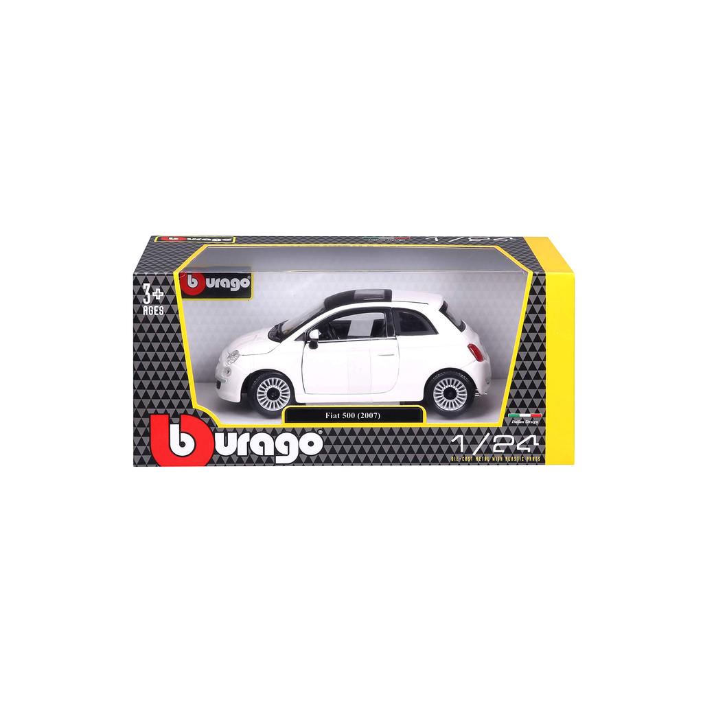 Blargo Fiat Mini Car FIAT 500 2007 1/24 (White) [Item]
