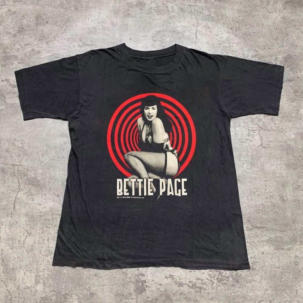 Новая 04 S Бетти Пейдж Бетти Подарок для фанатов Унисекс S-5XL Футболка DO50 Унисекс Футболка XXL