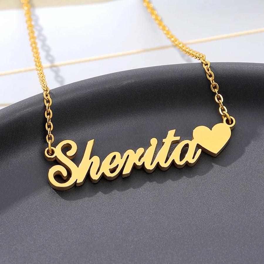 Stainless Steel Choker Custom Necklace Personalized Jewelry Men Handmade Nameplate Pendant Necklaces Women Best Friend Gift