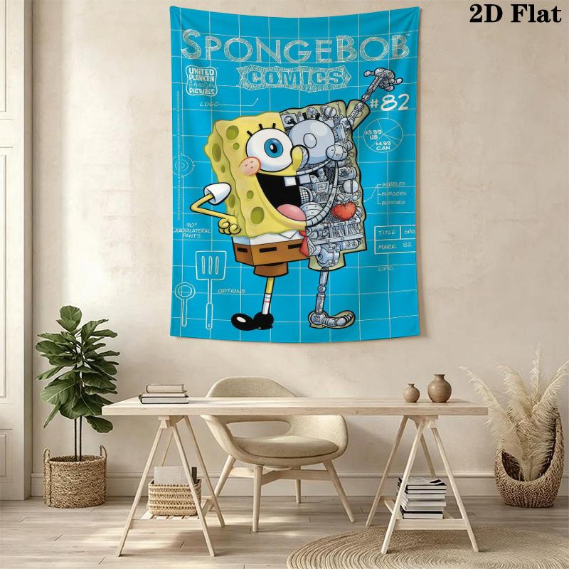 Spongebob Comics Ride 'Em Horsiepants Bedding 1 Duvet Cover 2 Pillowcase Without Core Bedding Set Soft And Comfortable