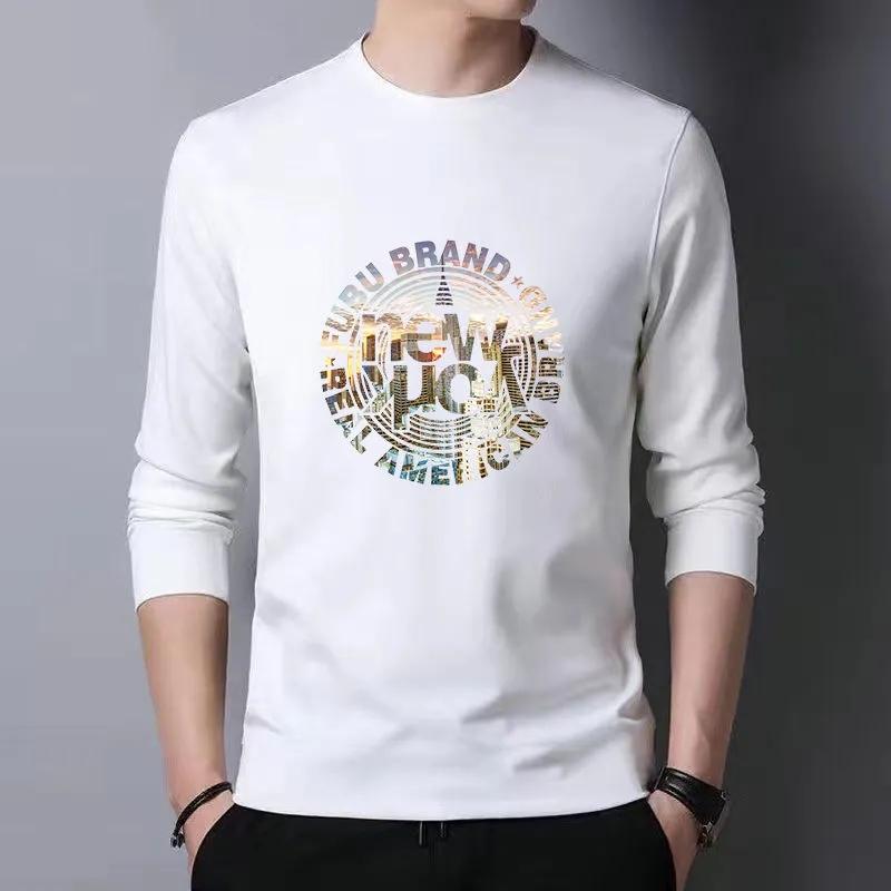 Spring and Autumn Men's Long-sleeved T-shirt Men's Underwear Youth Bottoming Shirt Large Size Men's Top Clothes T-shirt Men's Autumn Clothes T-shirt
