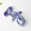 Hammerhead Shark Resin Art Sculpture With Natural Crystal Stones For Office Decor And Gift Giving