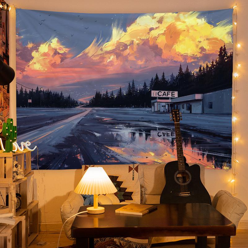 INS Style Bedroom & Dormitory Wall Hanging Cloth – Canvas Poster Decor