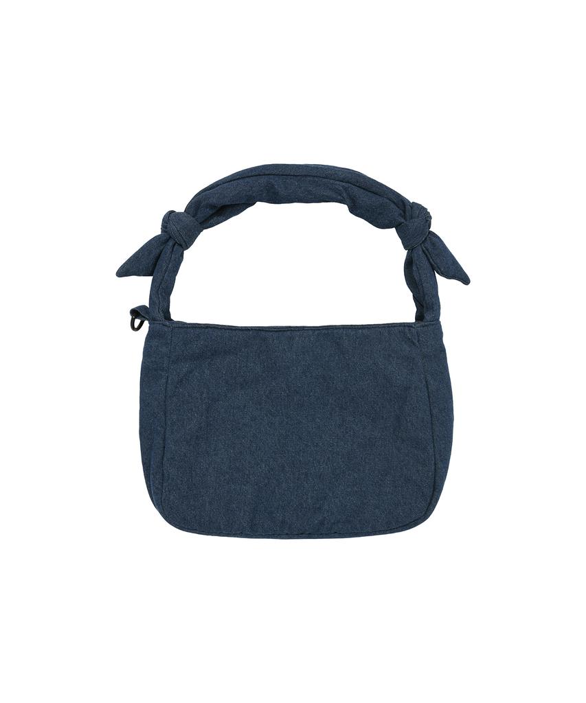 Lmr Stitch Point Denim Padded Crossbody Bag Blue