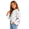Girls' Fashion Button-Front Cardigan with Cute Print, Casual Open Front Sweater for Everyday Wear