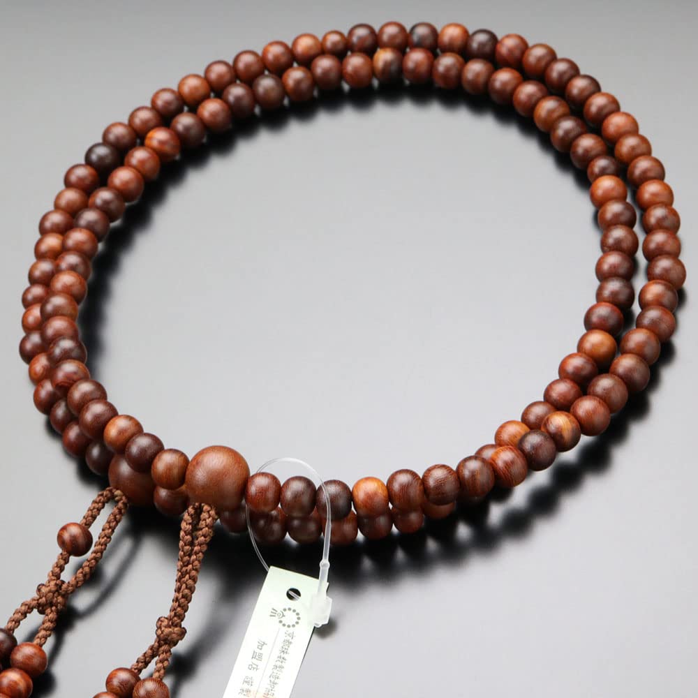 Nenju dot com Shingon sect prayer beads for men Shakuni rosewood pure silk Sanskrit tenbo prayer beads Kyoto prayer beads Kyoto distribution 108 beads