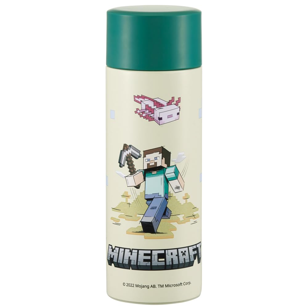Skater Stainless Steel Mug Bottle, Minecraft Explorer Moa Design, 350ml, SMBC4B-A