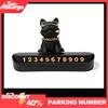 Sliding Cover Vehicle Phone Sign Dog Design ABS Adhesive Base Easy Installation Car Dashboard Safety Accessory