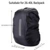 1 X Keep Backpack Dry Cover with Safety Reflective Strips, Suitable for 30-40L Backpacks, Suitable for Outdoor Travel And Night Activities