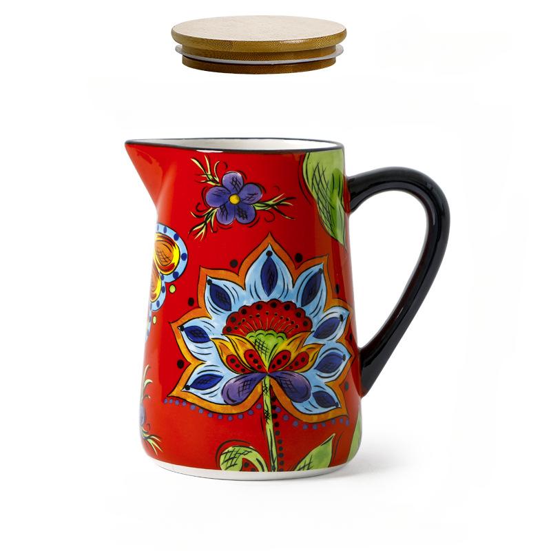 High Capacity Juice Cup Household Use Jug for Water Container Creative Living Room Vase Drinkware Cold Beverage Dispensing Jug