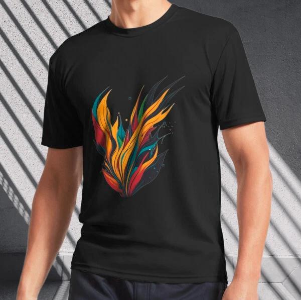 Men s and Women s T-shirts coloured fire XXXXL