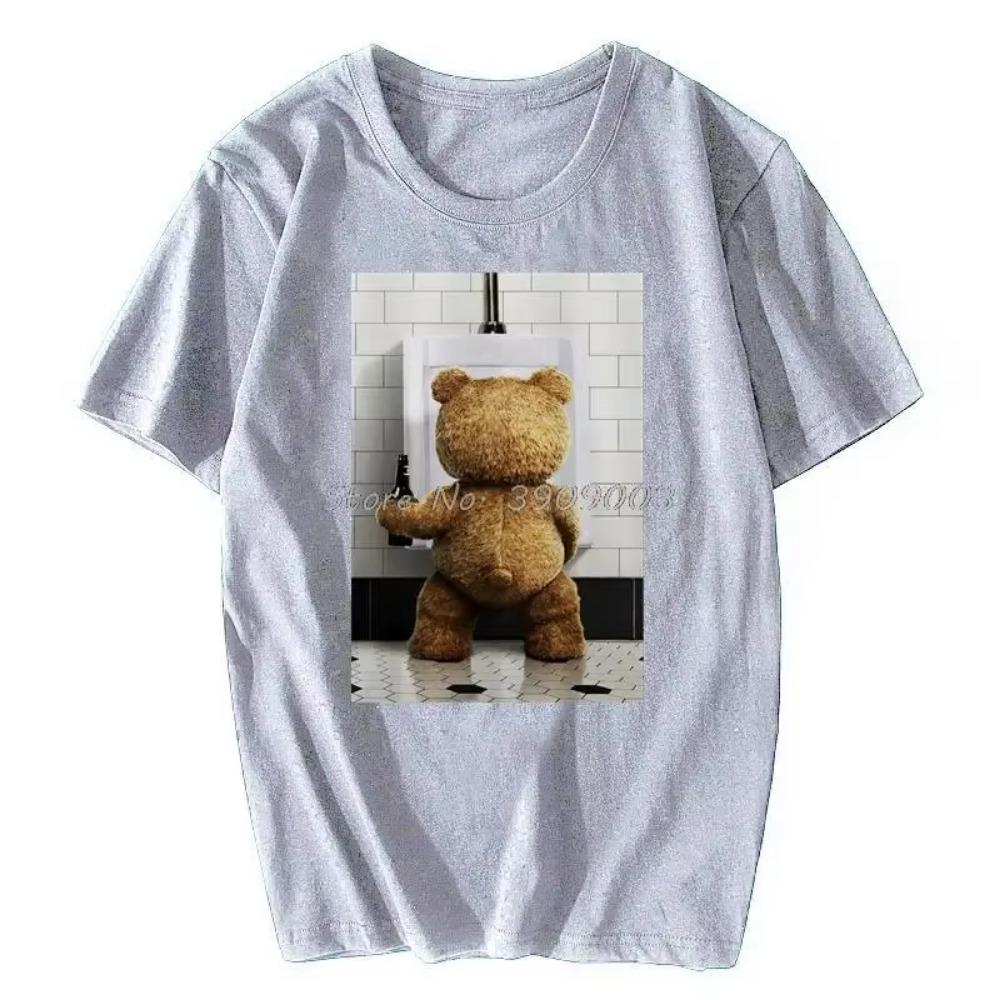 Film Méďa Ted Pivo Koupel Legrační Tričko Letní Tričko Pánské Oblečení Nadměrné Unisex Topy Streetwear