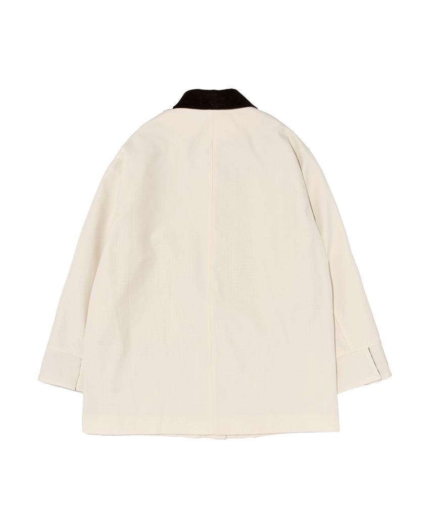Cargobros For Woman Collared Half Work Jacket (Ivory)