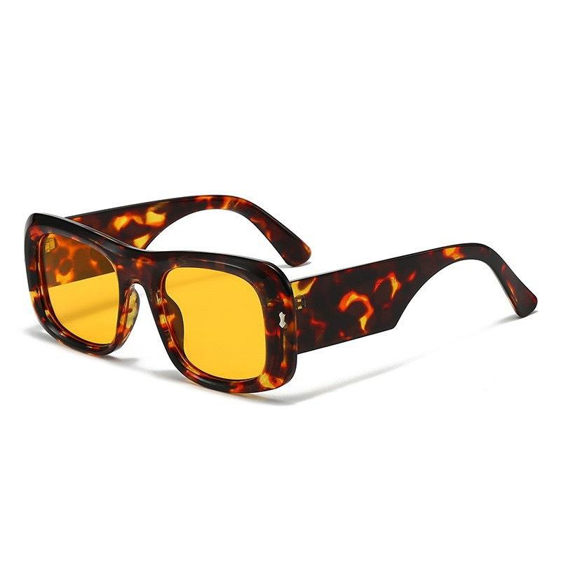 

Wide Leg Sunglasses Men S And Women S Large Frame Versatile Fashion Retro Sunglasses Leopard Print Sunshade Glasses