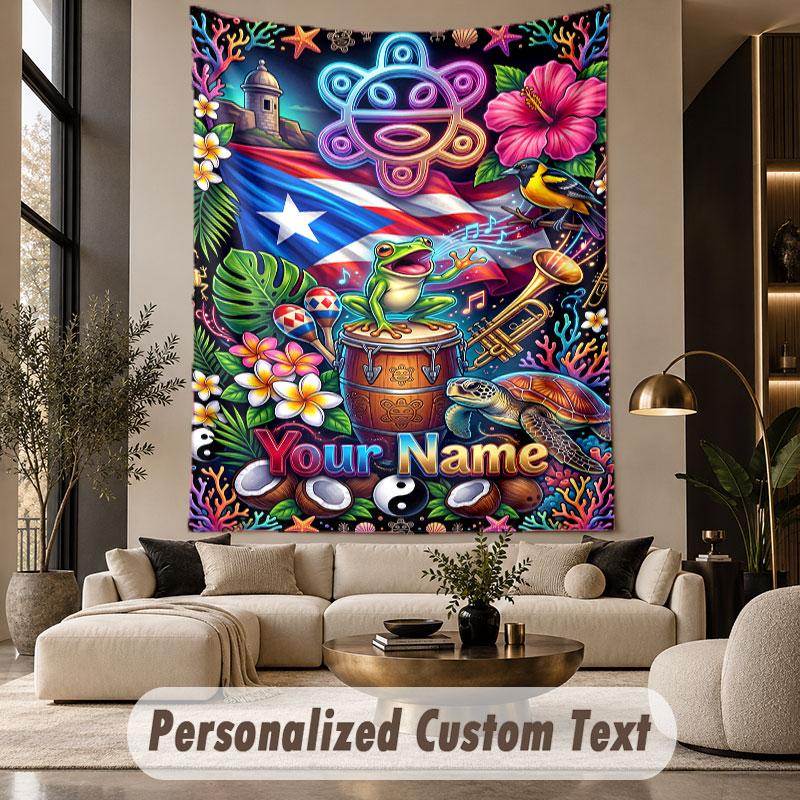 Celebration Party (32) Theme Custom Tapestry Personalized Custom Name Text Wall Hanging Tapestry Home Decor Background Cloth