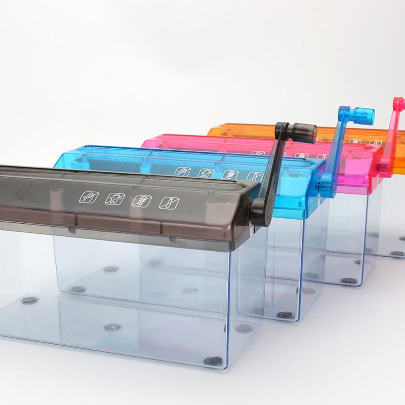Portable Hand-Crank A4 Paper Shredder for Daily Bills - Mini Strip-Cut Design