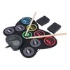 Roll Up Electric Drum Set Colorful Electronic Drum Pad with Foot Pedal and Drumsticks