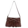 New bag niche design new bow shoulder bag underarm bag women's casual pleated handbag
