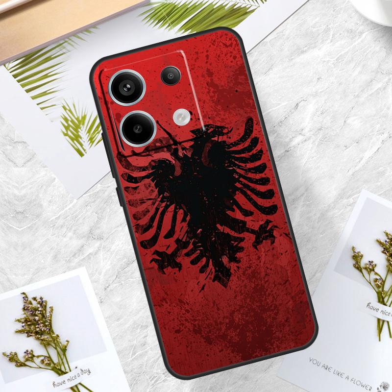 Albania Flag Eagle Case For Xiaomi Redmi Note 14 13 12 11 10 9 15 Pro Plus Redmi 15 10C 12C 13C 14C 15C Cover