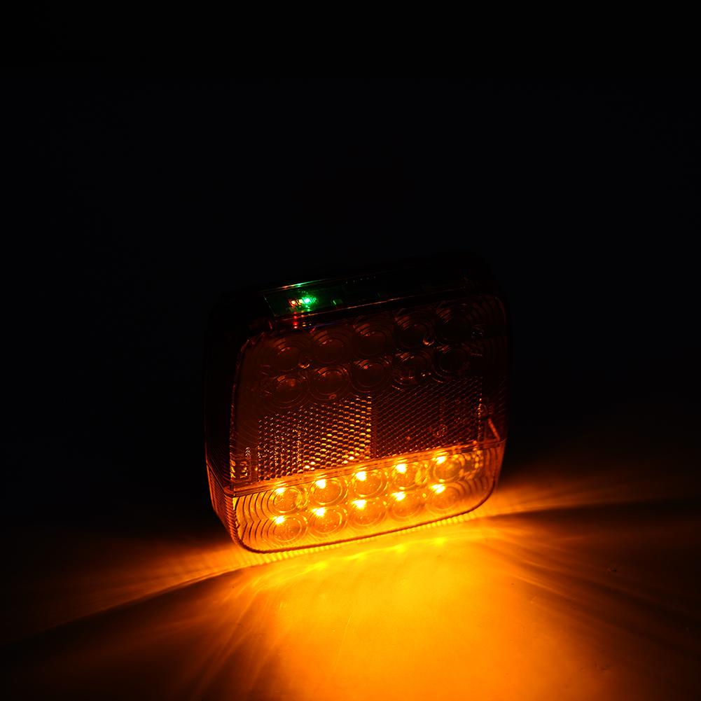 Rechargeable Wireless Trailer Lights Waterproof Rear Signal Warning Brake Lamp Magnetic Tail Light with Reflective Lens For RV