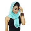 Chiffon Blend long Stole Scarves Solid Pattern Dupatta Indian Chunni Head