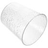 1 Piece Clear Trash Can Modern Aesthetic Design Compact Size for Tight Spaces Kitchen Bathroom Laundry Room Use