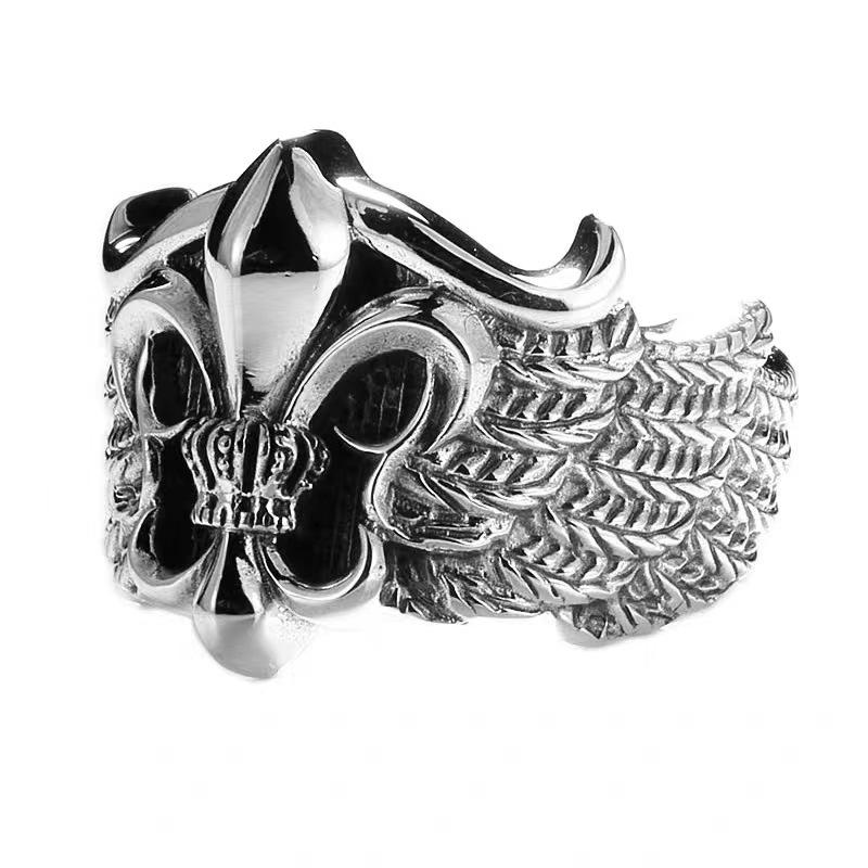 New European and American Retro Iris Domineering Ring for Men