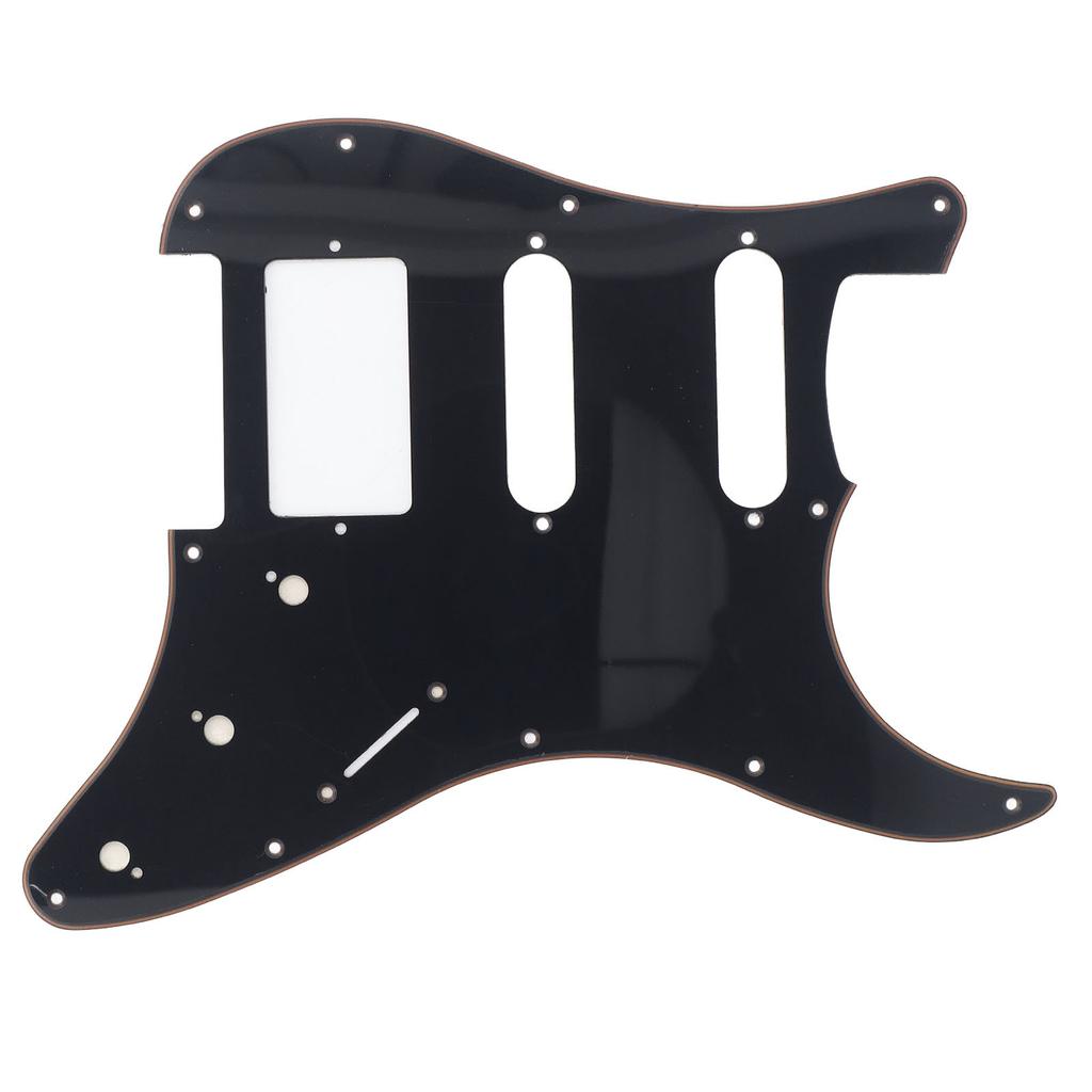 Plastic Guitar Pickguard 11 Mounting Holes 3 Layer HSS Scratch Guard Plate Replacement for ST Electr