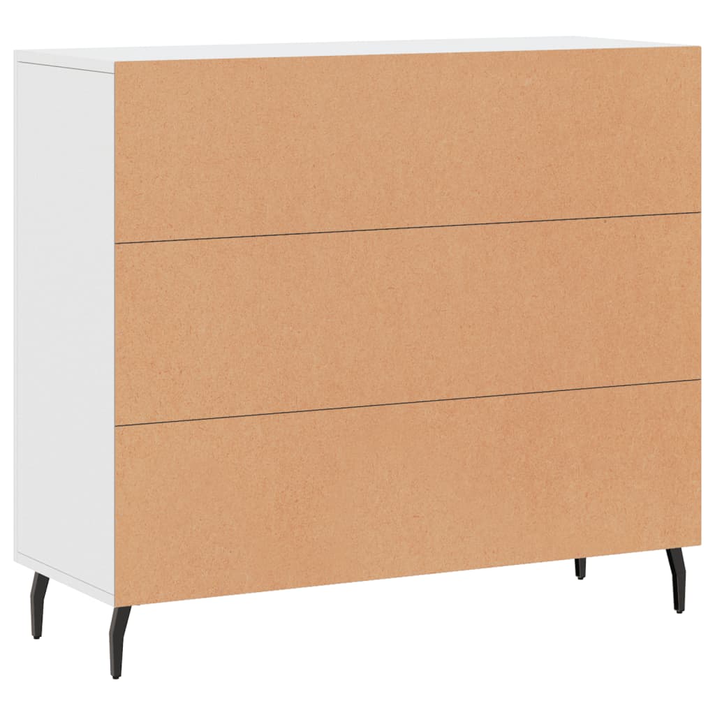 Vidaxl Mobile, Bianco, 90X34X80 Cm, Materiale a Base di Legno