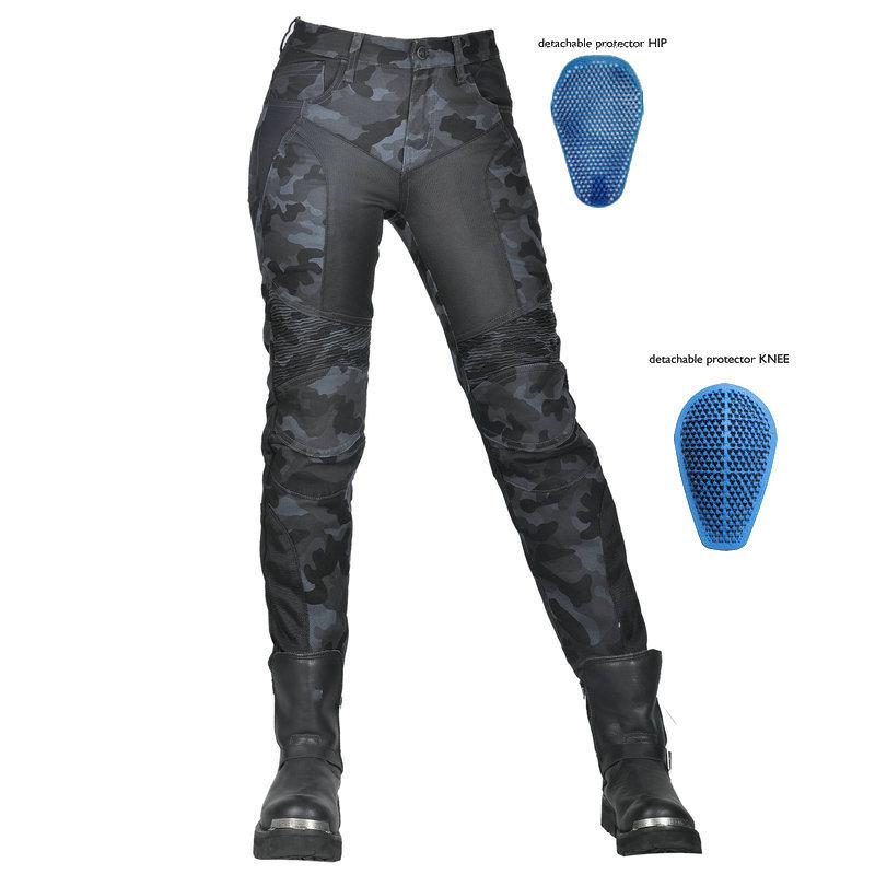 Camouflage Locomotive Slim-fitting Anti-drop Pants, Motorcycle Jeans, Locomotive Breathable Riding