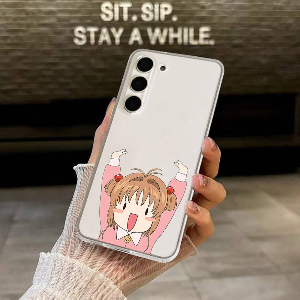 Cute C-Cardcaptor Sakura-s For Samsung Galaxy A52 A12 A51 S21 Edge S22ULTRA S23 S20LITE Plus Ultra Transparent Cover