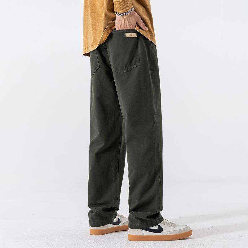 Shanggu Men's Clothing, New Cotton Straight Floor Mopping Casual Pants Men's Loose Versatile Casual Pants