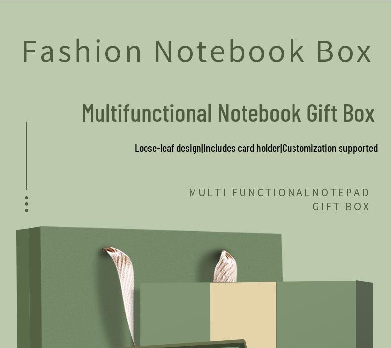 Customized Logo Laptop Gift Set: Thickened Notebook with Clasp, Perfect for Business Office Culture Gifts