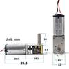 1Pcs New DC 3V 5V 6V 12RPM Micro N30 Gear Motor Single Long Shaft Mini Gearbox Motor Slow Speed High Torque Reduction Motor