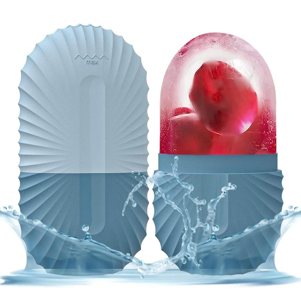Silicone Face Ice Cube Mold for Beauty Skin Care Ice Face Mold Sphere Face Ice Cubes for Brighten Lubricate Fine Lines Ice Mold