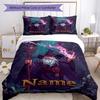 3Pcs Custom Name Wizard Bedding Set Duvet Cover Closure Includes 1Duvet Cover 2Pillowcases Soft And Comfortable For All Seasons