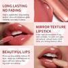 Fit Colors Marbled Mirror Lip Gloss, 5 Vibrant Shades, Moisturizing Hydrating Long-Lasting Liquid Lipstick, Non-Sticky Formula