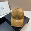 Original design~ New niche water drop drill gradual change cotton baseball cap triangular hole casual cap