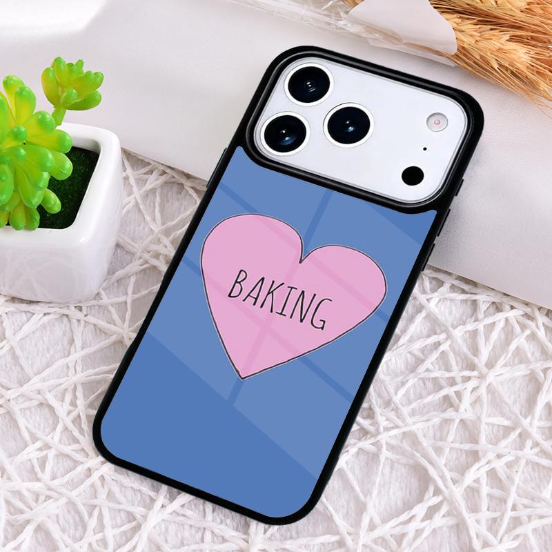 Love Baking Chef Knife Phone Case for iPhone 17 Air 16 15 11 12 14 13 Pro Max Shockproof Cover