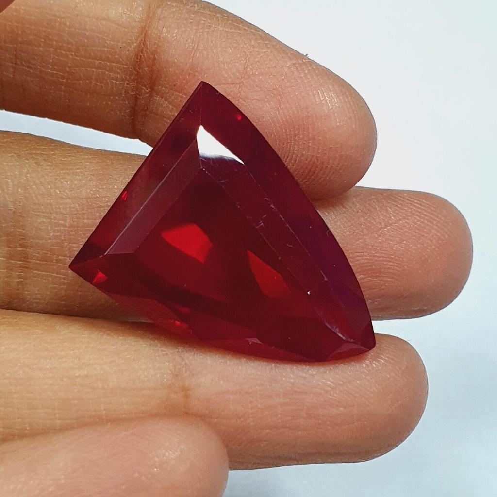 Natural Red Ruby 44 Ct Certified Fancy Mozambique Loose Gemstone A069 p592