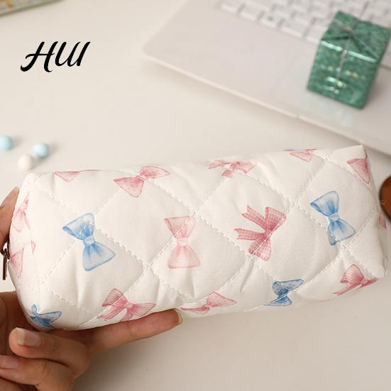Erweiterte Basis Stifteetui Schleife/Blumenetui, Beuteltasche mit großem Fassungsvermögen, Wasserdichtes Schreibwaren Stilvolle Stifttasche Für Mädchen Perfektes Geschenk für Schüler Kinder