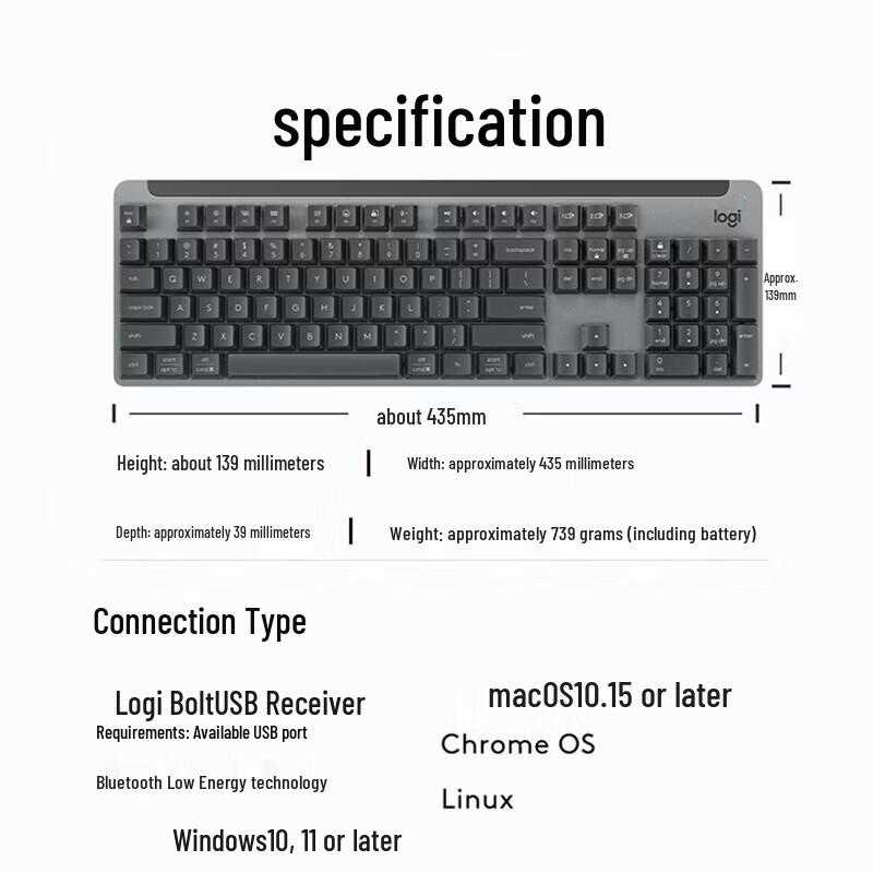 Logitech G K865 Wireless Mechanical Keyboard
