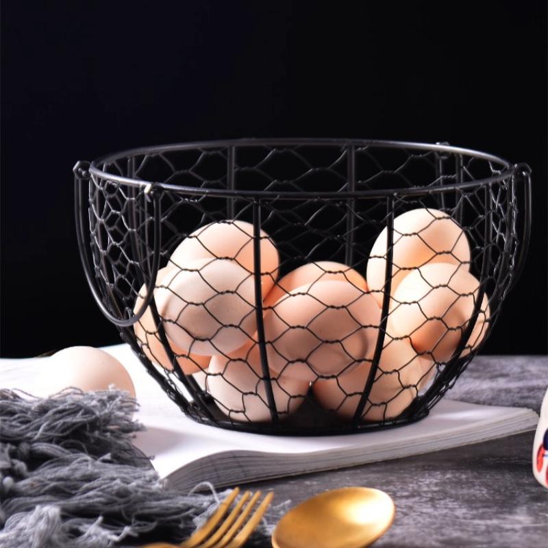 1pc Farmhouse Hen-Shaped Ceramic Egg Baske -Ceramic Egg Holder with Lid,Rustic Kitchen Organizer for Fruits/Veggies