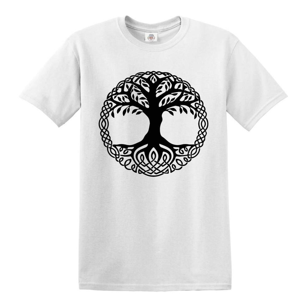 Yggdrasil tree tshirt tree of life celtic tribal tattoo gift oak king t shirt 2XL
