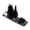 Cablecc 5Gbps Front Panel Socket and to NVMENGFF Card Adapter for VL805 Motherboard Type-E USB3.1 USB2.0 M-KeyExpress