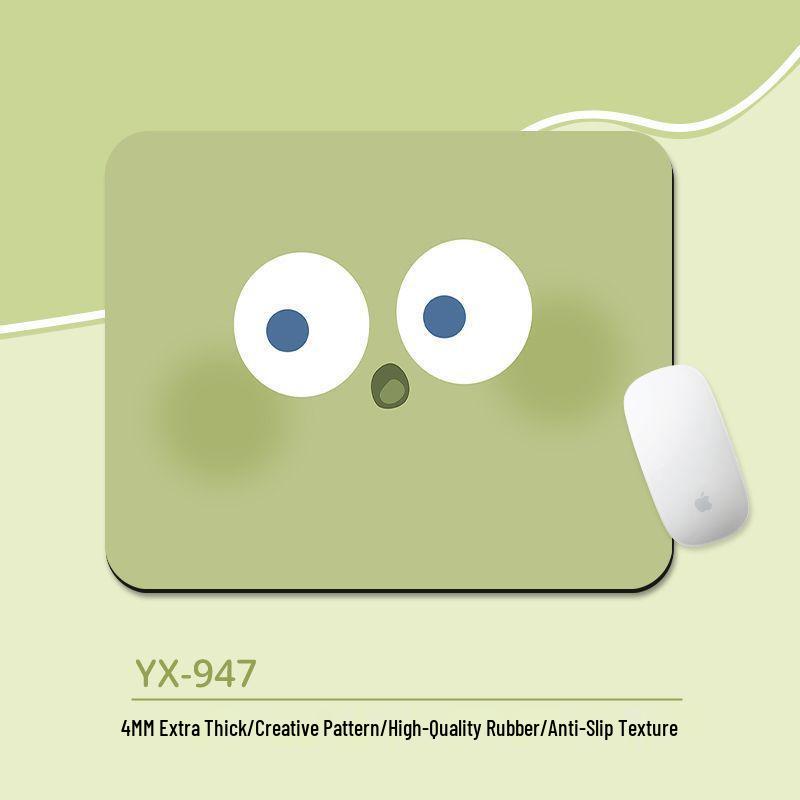 Compact Emoji Mouse Pad with Soft Wrist Rest for Office & Gaming