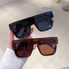 Big Frame Square Rivet Sunglasses Women For Men Fashion Vintage Trend Sun Glasses Luxury Brand Designer Punk Flat Top Shades